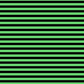 1/2 Stripe Bright Green and black