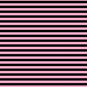 1/2 Stripe Light Pink and black