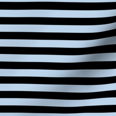 1/2 Stripe Light Blue and black