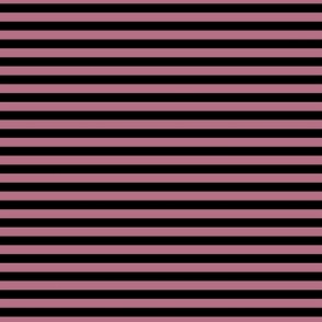 1/2 Stripe Dark Pink and black
