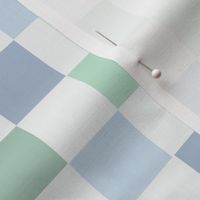 Pastel Shades of Teal Checks - classic plaid