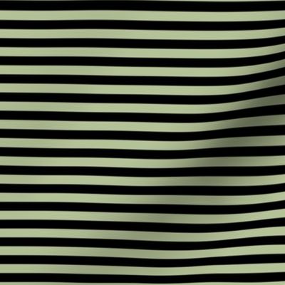 1/4 inch horizontal pastel green and black stripe