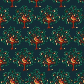 Partridge in a Pear Tree Forest Design