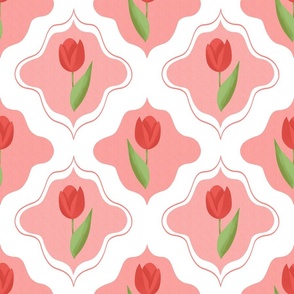 Tulip Tiles | Pink and Red