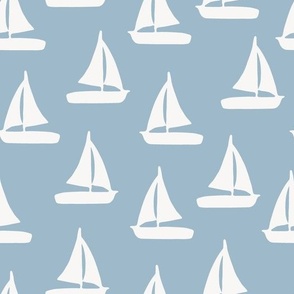 sailboat-  blue