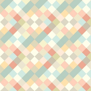 Pastel checkered soft colored 