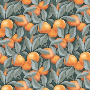 Mandarin Orange Painting on Canvas - medium 