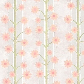 Soft Flower Stripes12-inch repeat