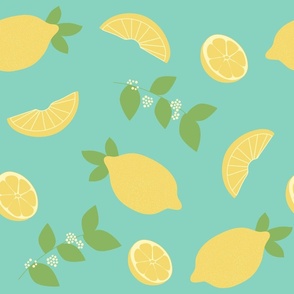 lemon, lemonade, citrus, summer, yellow (large size)
