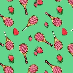 What a racket! // Tennis strawberries
