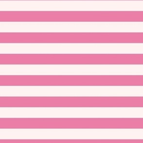 0,6´´ wide Tenis stripes in cute pink and warm cream Medium scale