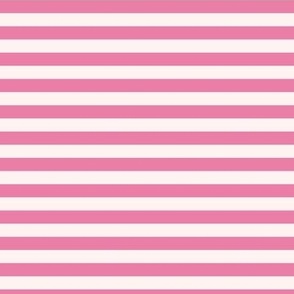 0,3´´ wide Tenis stripes in cute pink and warm cream Small scale