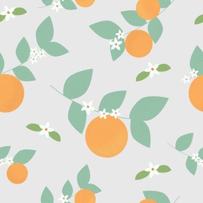orange, tree, flower, floral, fruit, spring, orange love (large size)