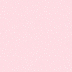 White Polka Dots Delicate Pink//Medium//10"x10"