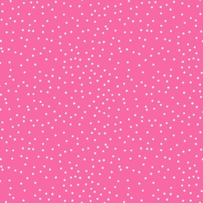 White Polka Dots Hot Pink//Medium//10"x10"