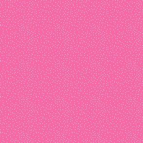 White Polka Dots Hot Pink//Small//4"x4"