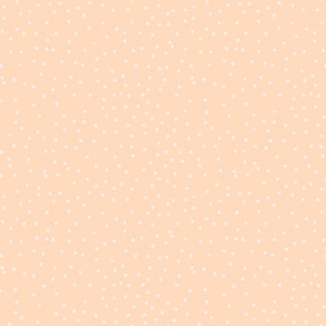 White Polka Dots Light Beige//Medium//10"x10"