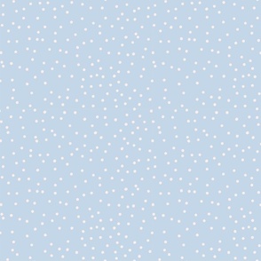 White Polka Dots Light Blue//Medium//10"x10"