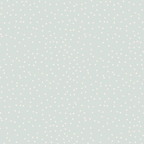 White Polka Dots Light Green//Medium//10"x10"