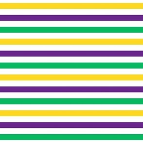 Mardi Gras Purple, Green and Yellow Stripes