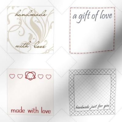 gift tags / quilt labels