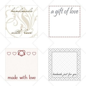 gift tags / quilt labels
