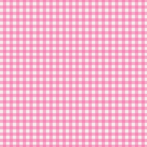 Light Pink and White Gingham//Medium//10"x11"