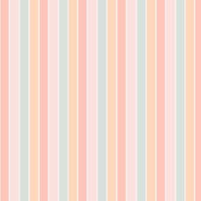 Pastel Multicolored Stripe//Medium//10"x10"