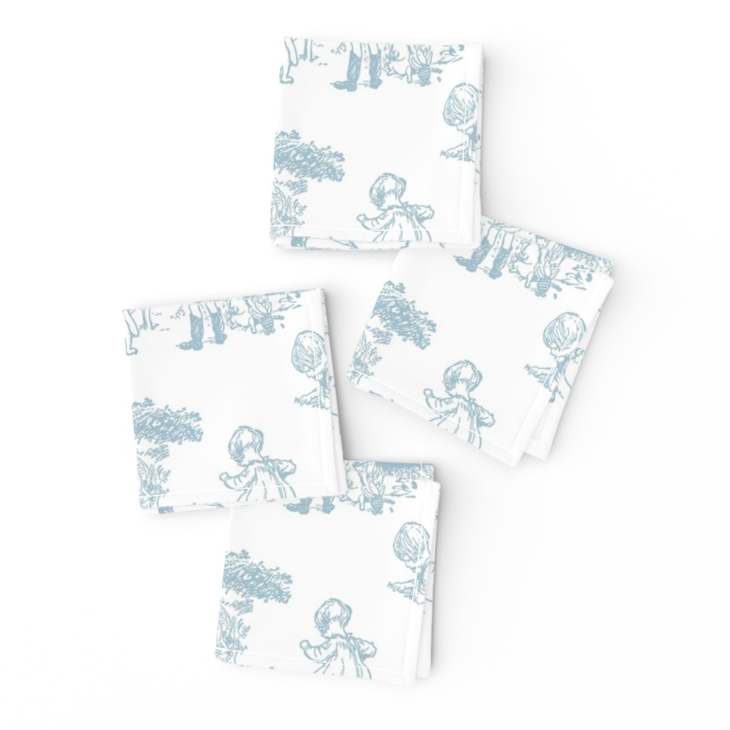 Classic Winnie the Pooh Toile Light Blue