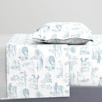 Classic Winnie the Pooh Toile Light Blue