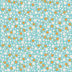 Cheerful-Dots turquoise background