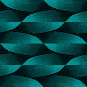 Shimmering Twisted Horizontal Pebble Abstract in Teal - Coordinate
