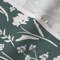 Farmhouse Wildflowers in Evergreen Pine and Cream