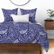 Blue paisley