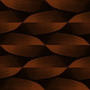 Shimmering Twisted Horizontal Pebble Abstract in Chocolate Brown - Coordinate