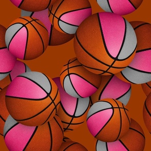  pink gray sports team colors girls basketball pattern 