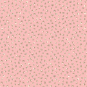 Scattered Daisy in Pink//Small//4"x4"