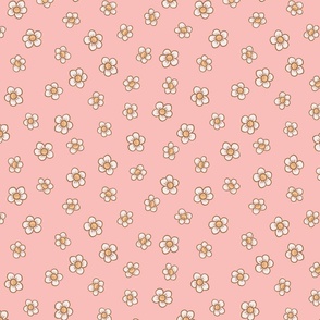 Daisy Ditsy Strawberry Pink//Medium//10"x10"