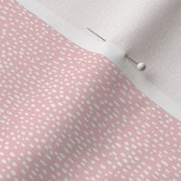 Micro - Happy Skies - Raindrops from Sky - Organic Dots and Lines - Hand drawn - Neutral Nursery - Baby Girl Nursery - Pastel Pink