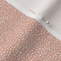 Small - Happy Skies - Raindrops from Sky - Organic Dots and Lines - Hand drawn - Neutral Nursery - Mauve - Rose Blush