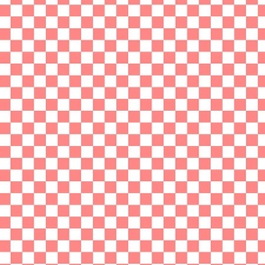 Checkerboard Red & White
