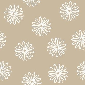 Daisies on Tan