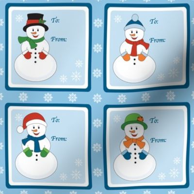 Frosty Family Gift Tags