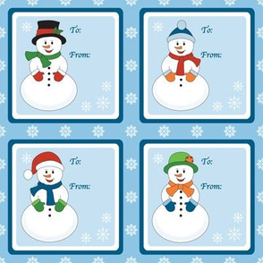 Frosty Family Gift Tags