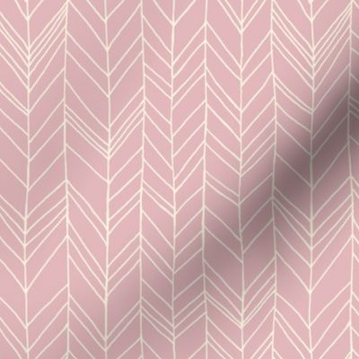 featherland Dusty Pink/Cream