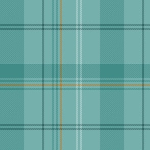 Plaid, 12in, Teal, Light Teal, Turquoise Gingham, Teal Check, Checkered Blanket, Tartan, Madras Pattern, Country Chic, Cottagecore, Checks, Grid, Pastel Plaid, dotsandglory