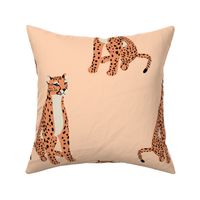 Mod leopards pink on blush - large 