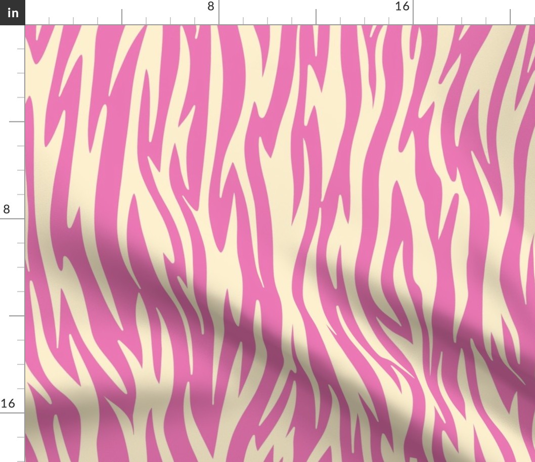 (L) Tropical Tiger print pink yellow coordinate (Tween Spirit)