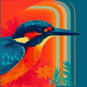 a surface design of bright and tropical birds and plants_133_16In fabric