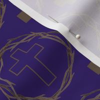 Lent Pattern Crown of Thorns with Crosses